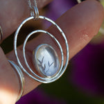 Load image into Gallery viewer, OOAK pendant with captured plant #11 • rose quartz (ready to ship)
