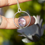 Load image into Gallery viewer, OOAK pendant with captured plant #12 • amethyst (ready to ship)
