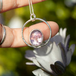 Load image into Gallery viewer, OOAK pendant with captured plant #12 • amethyst (ready to ship)
