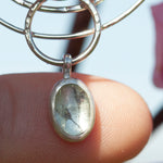 Load image into Gallery viewer, OOAK pendant with captured plant #13 • amethyst &amp; aquamarine (ready to ship)
