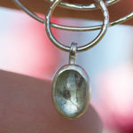 Load image into Gallery viewer, OOAK pendant with captured plant #13 • amethyst &amp; aquamarine (ready to ship)
