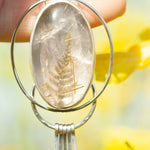 Load image into Gallery viewer, OOAK pendant with captured plant #15 • rutilated quartz (ready to ship)
