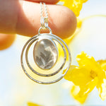 Load image into Gallery viewer, OOAK pendant with captured plant #18 • rose quartz (ready to ship)
