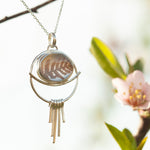 Load image into Gallery viewer, OOAK pendant with captured plant #19 • rose quartz (ready to ship)
