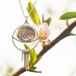 Load image into Gallery viewer, OOAK pendant with captured plant #19 • rose quartz (ready to ship)

