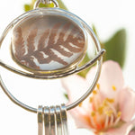 Load image into Gallery viewer, OOAK pendant with captured plant #19 • rose quartz (ready to ship)
