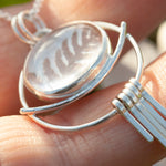 Load image into Gallery viewer, OOAK pendant with captured plant #19 • rose quartz (ready to ship)
