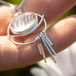 Load image into Gallery viewer, OOAK pendant with captured plant #19 • rose quartz (ready to ship)
