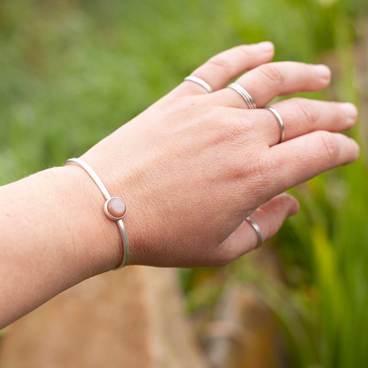 OOAK Elva bracelet #4 • moonstone (ready to ship)