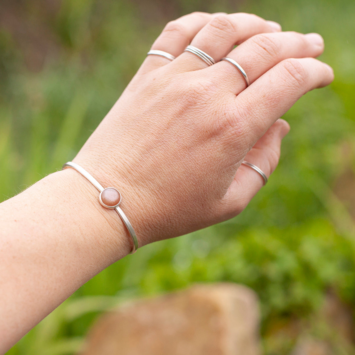 OOAK Elva bracelet #4 • moonstone (ready to ship)