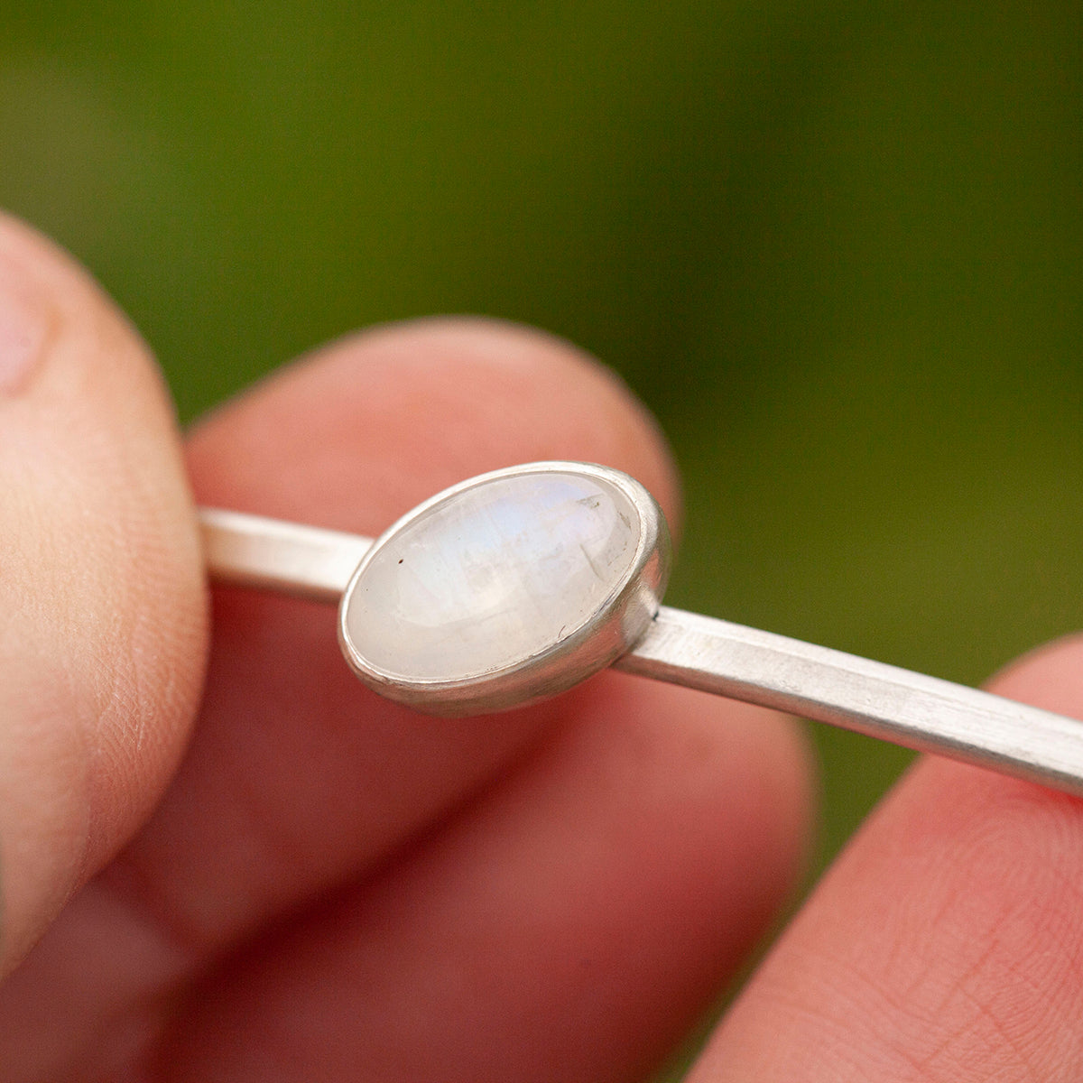 OOAK Elva bracelet #6 • white labradorite (ready to ship)