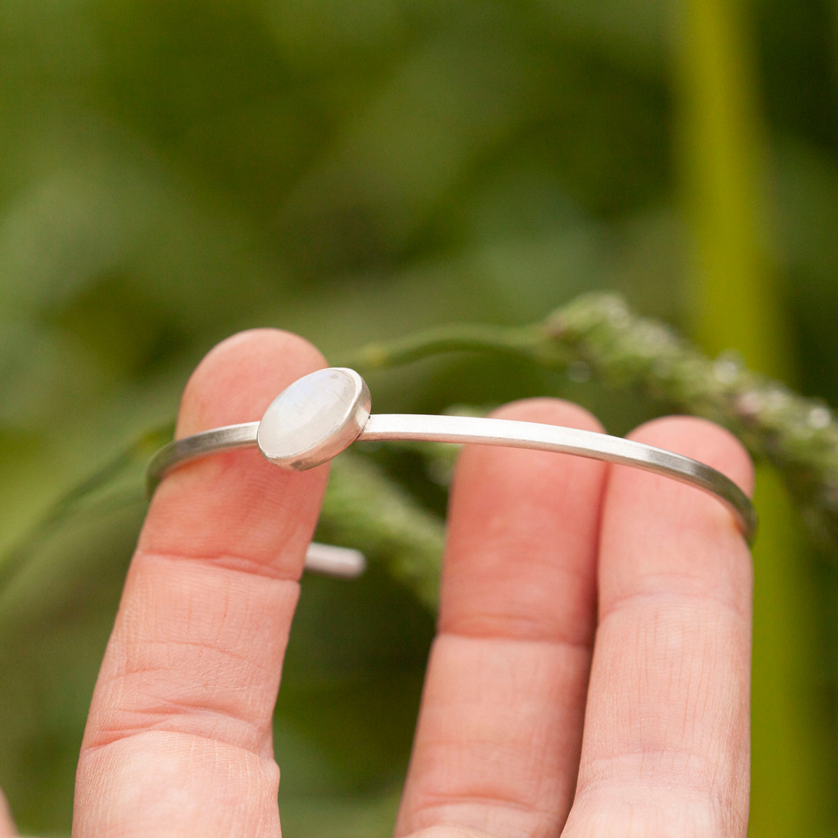OOAK Elva bracelet #6 • white labradorite (ready to ship)