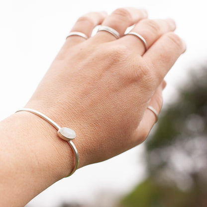 OOAK Elva bracelet #6 • white labradorite (ready to ship)