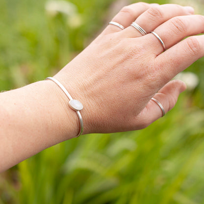 OOAK Elva bracelet #6 • white labradorite (ready to ship)