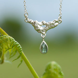 OOAK Lava necklace #5 • Kyanite (ready to ship)