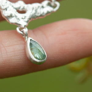 OOAK Lava necklace #5 • Kyanite (ready to ship)