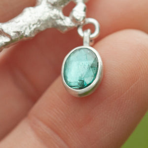 OOAK Lava necklace #6 • Kyanite (ready to ship)