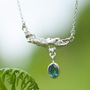 OOAK Lava necklace #6 • Kyanite (ready to ship)