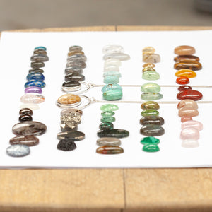 Choose Your Stone : Mae Pendant   (made to order)