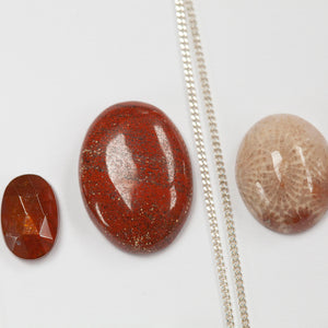 Choose Your Stone : Mae Pendant   (made to order)