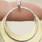 Load image into Gallery viewer, OOAK • Crescent moon pendant in silver &amp; brass #26 (ready to ship)

