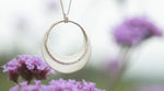 Afbeelding in Gallery-weergave laden, OOAK • Crescent moon pendant in silver #16 (ready to ship)
