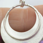 Charger l&#39;image dans la galerie, OOAK • Crescent moon pendant in silver #19 (ready to ship)
