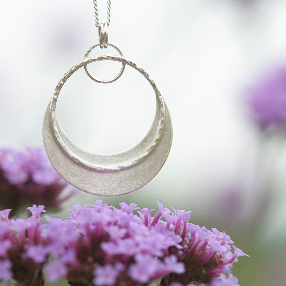 OOAK • Crescent moon pendant in silver #20 (ready to ship)