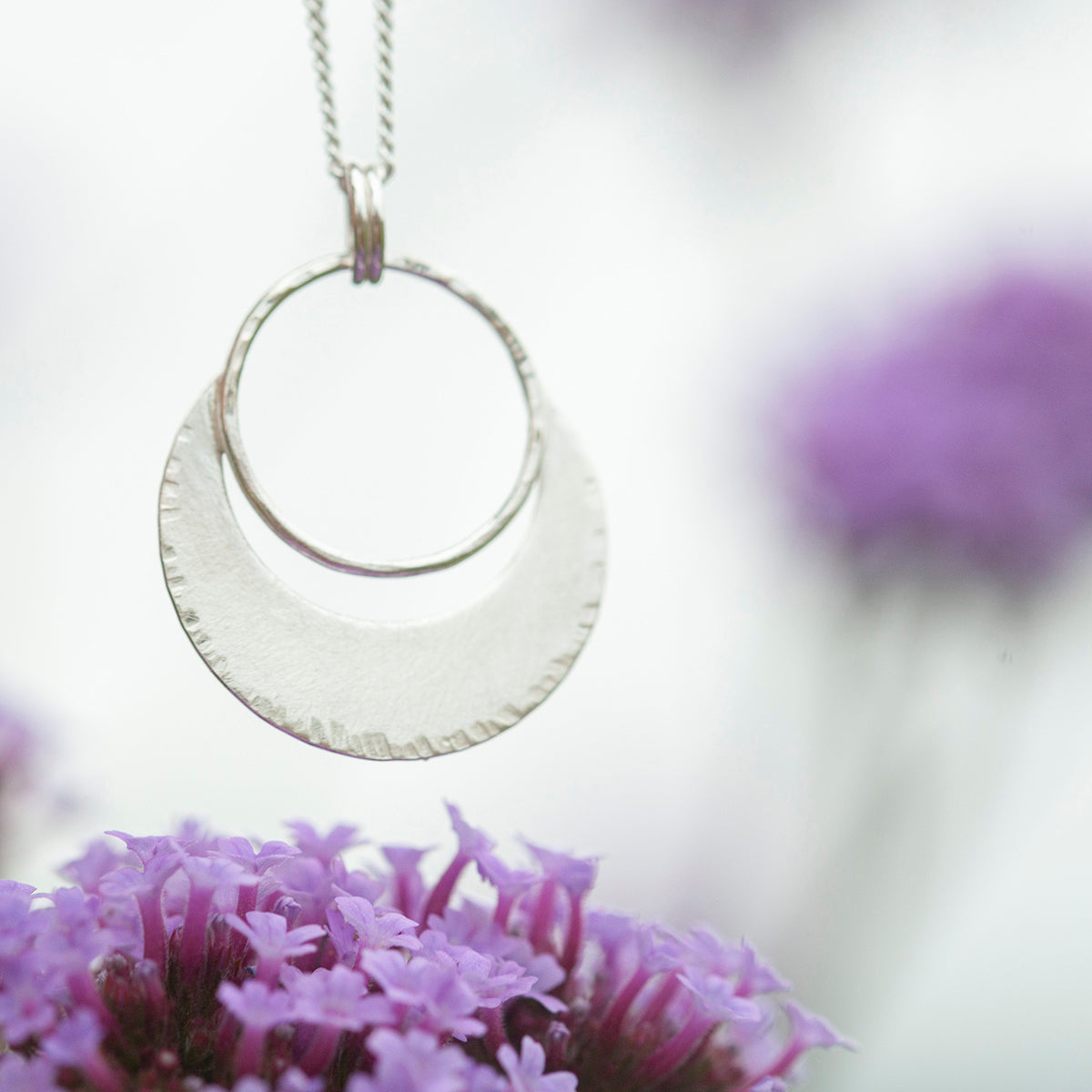 OOAK • Crescent moon pendant in silver #21 (ready to ship)