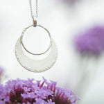 Charger l&#39;image dans la galerie, OOAK • Crescent moon pendant in silver #21 (ready to ship)
