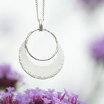 Charger l&#39;image dans la galerie, OOAK • Crescent moon pendant in silver #21 (ready to ship)
