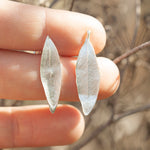 Load image into Gallery viewer, OOAK Silver Leaf earrings #2 (ready to ship)
