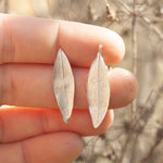 Load image into Gallery viewer, OOAK Silver Leaf earrings #2 (ready to ship)
