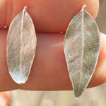 Load image into Gallery viewer, OOAK Silver Leaf earrings #3 (ready to ship)
