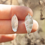 Load image into Gallery viewer, OOAK Silver Leaf earrings #3 (ready to ship)
