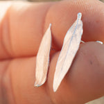 Load image into Gallery viewer, OOAK Silver Leaf earrings #3 (ready to ship)

