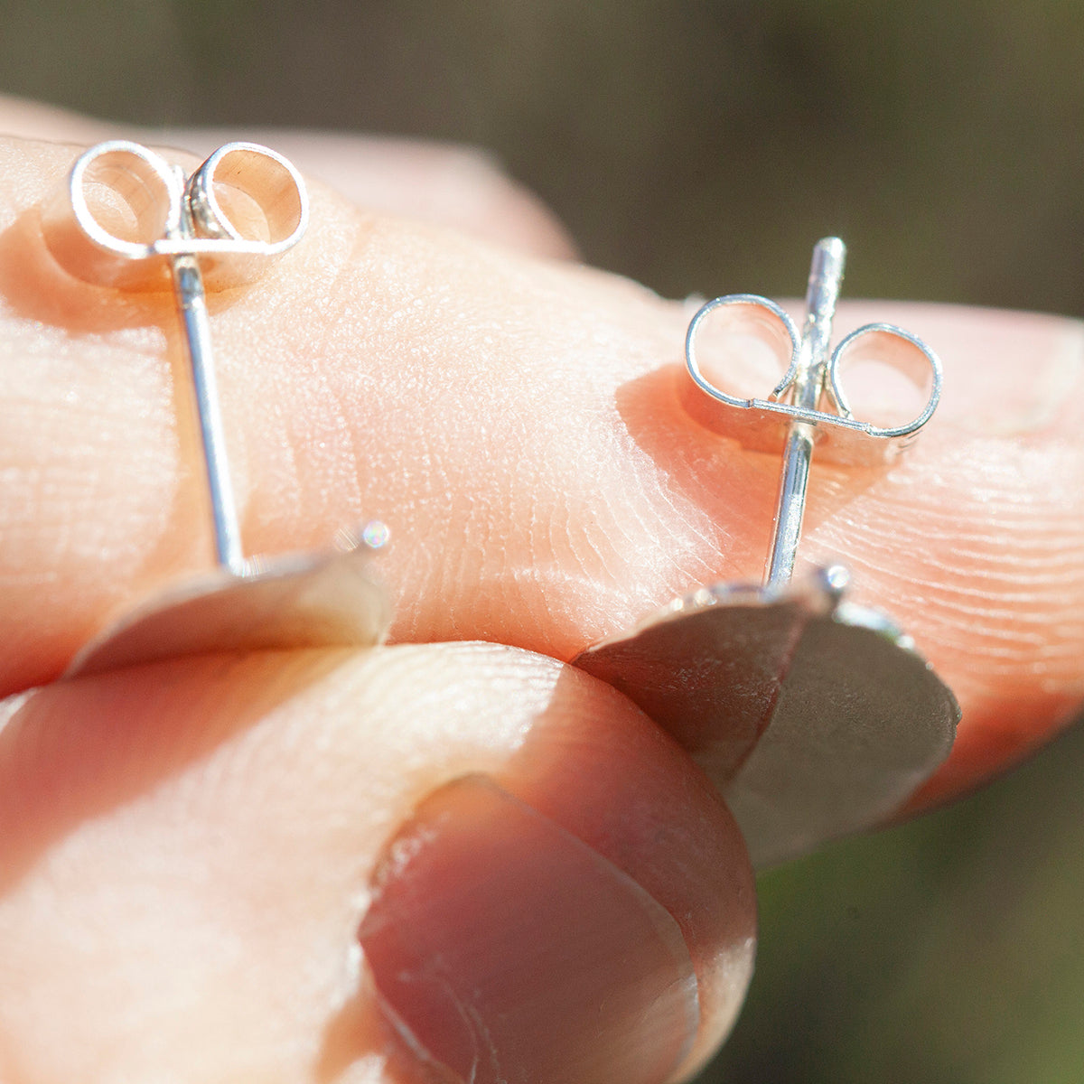 OOAK Silver Leaf earrings #3 (ready to ship)
