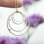Charger l&#39;image dans la galerie, OOAK • Cosmos pendant in silver #3  (ready to ship)
