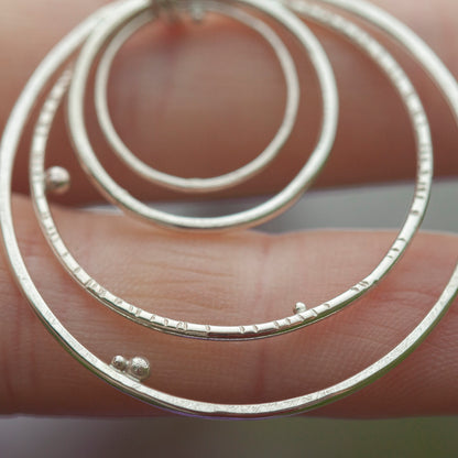 Pieza única • Colgante Cosmos en plata #3  (listo para enviar)