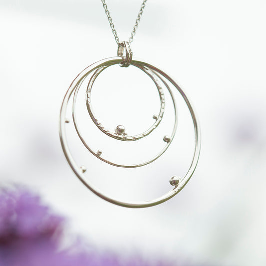 OOAK • Cosmos pendant in silver #5  (ready to ship)