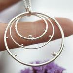 Charger l&#39;image dans la galerie, OOAK • Cosmos pendant in silver #5  (ready to ship)
