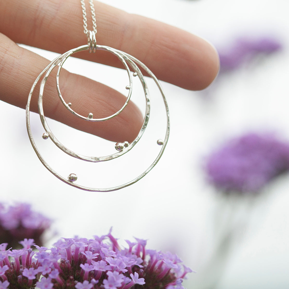 OOAK • Cosmos pendant in silver #6  (ready to ship)