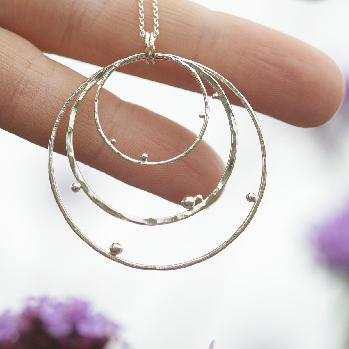 OOAK • Cosmos pendant in silver #6  (ready to ship)