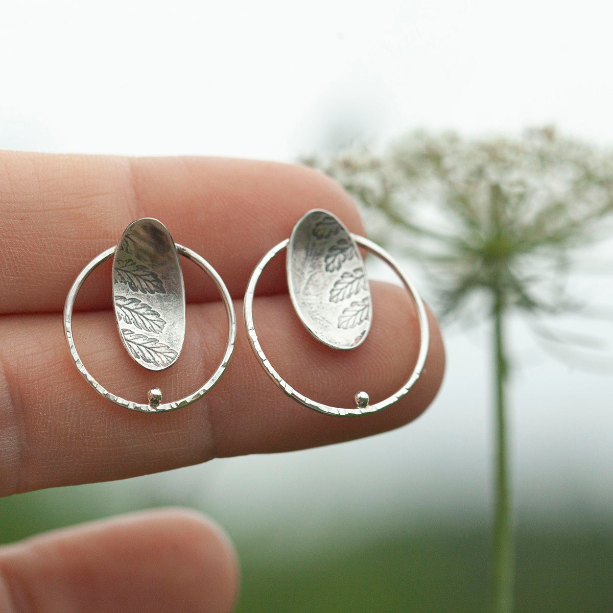 OOAK Elena earrings #7 ~ silver ~ unique (ready-to-ship)