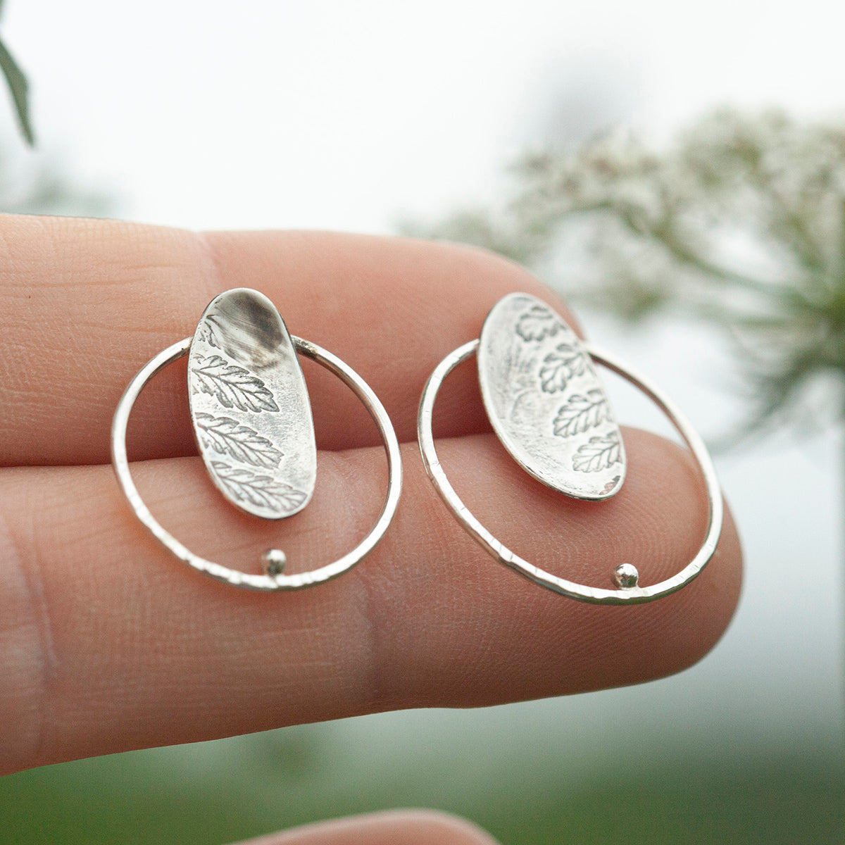OOAK Elena earrings #7 ~ silver ~ unique (ready-to-ship)