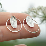 Cargar imagen en el visor de la galería, OOAK Elena earrings #7 ~ silver ~ unique (ready-to-ship)
