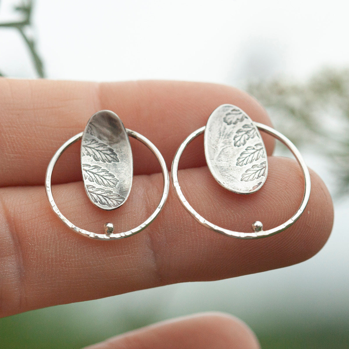 OOAK Elena earrings #7 ~ silver ~ unique (ready-to-ship)