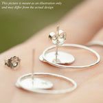 Cargar imagen en el visor de la galería, OOAK Elena earrings #7 ~ silver ~ unique (ready-to-ship)
