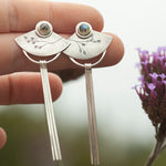 Load image into Gallery viewer, OOAK Vegetal Elira earrings #18 • Labradorite (ready to ship)
