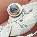 Load image into Gallery viewer, OOAK Vegetal Elira earrings #18 • Labradorite (ready to ship)
